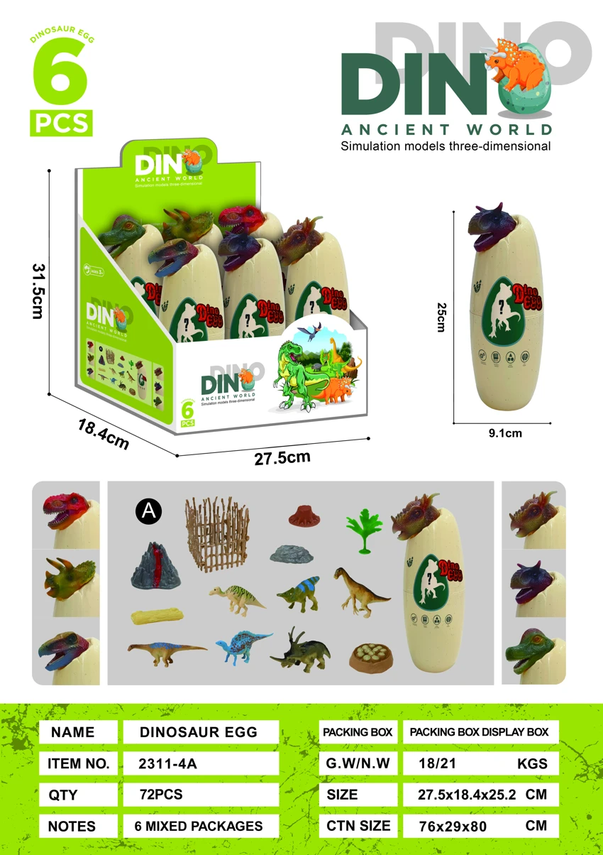 Simulasi adegan telur dinosaur