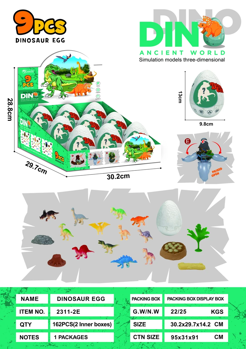 Simulasi adegan telur dinosaur