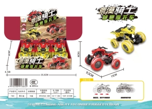 6pcs Pull-back 4WD Off-Road Climbing Motorcycle