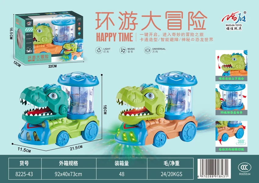 Dinosaur Elektrik Dunia Ke arah Kereta Api Kartun