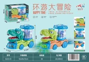 Dinosaur Elektrik Dunia Ke arah Kereta Api Kartun