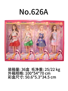 11-inch jointed hand barbie doll with bracelet and necklace