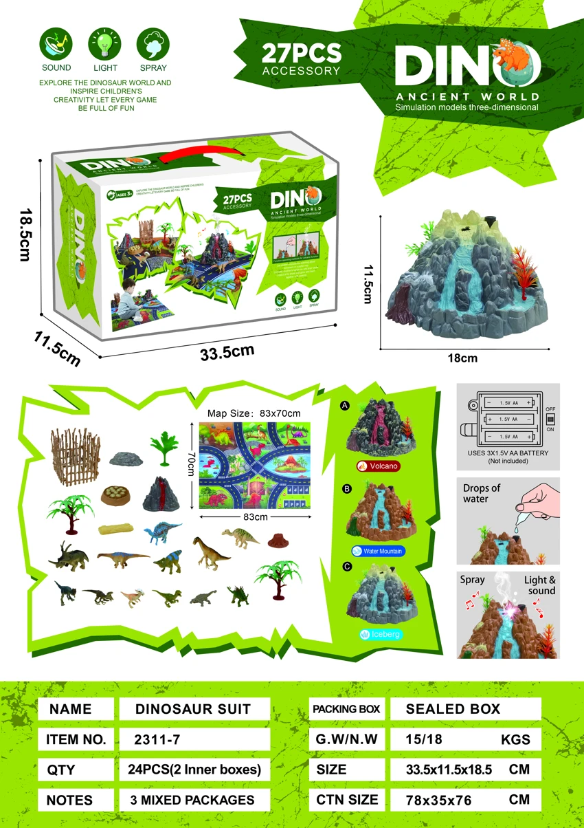 Simulated Dinosaur Set