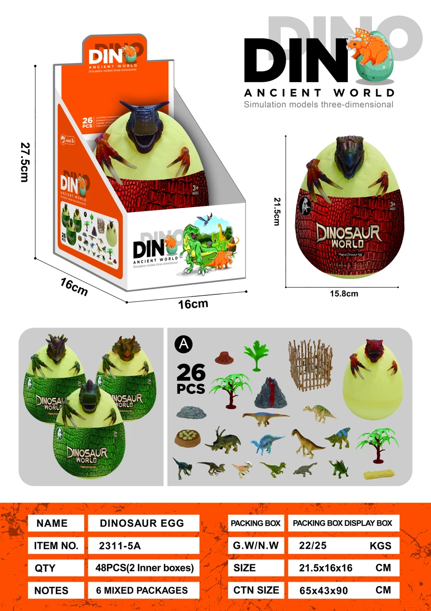 Simulasi adegan telur dinosaur