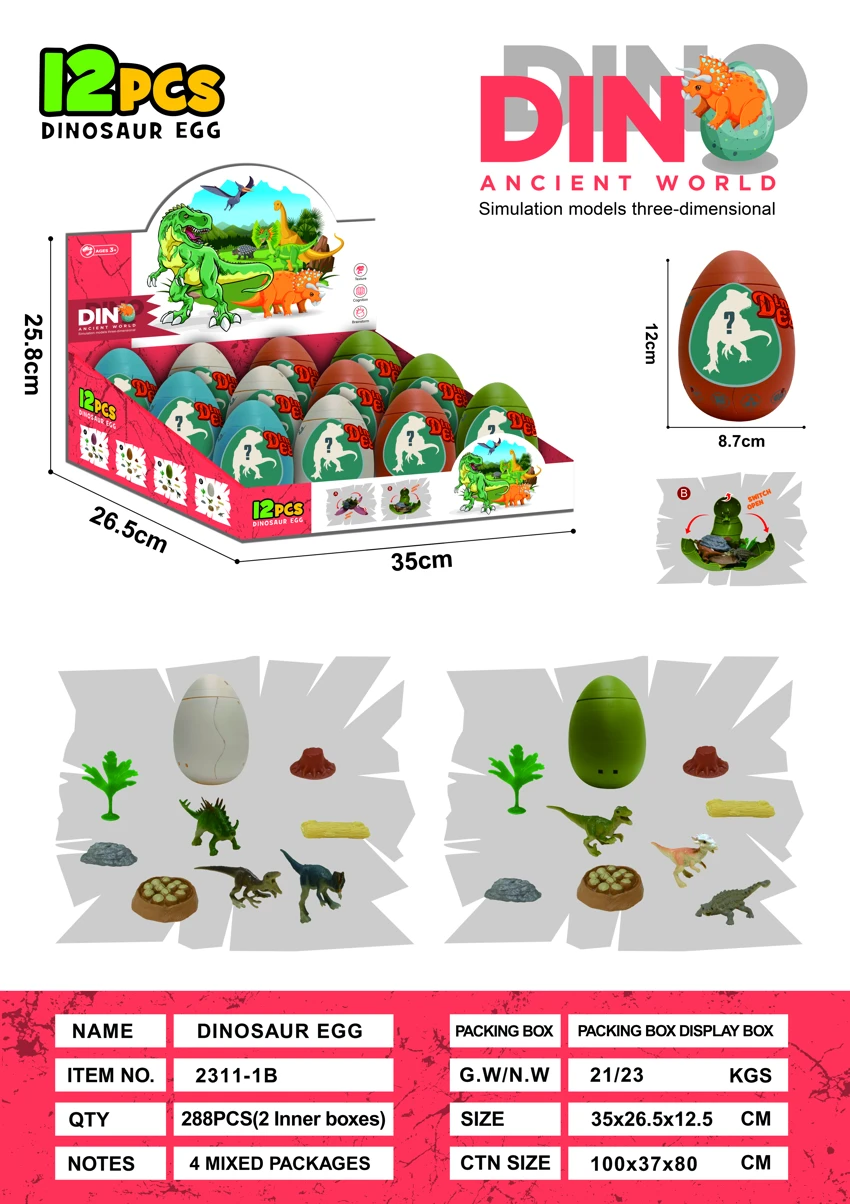 Simulasi adegan telur dinosaur