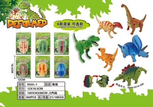 Simulasi telur dinosaur yang berubah bentuk