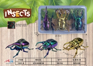 Wind-up Beetle 3pcs Set (UV Plating)