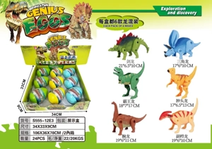 Simulasi telur dinosaur yang berubah bentuk
