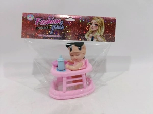 Boneka tidur siang 4 inci ditambah trolley dan botol permen