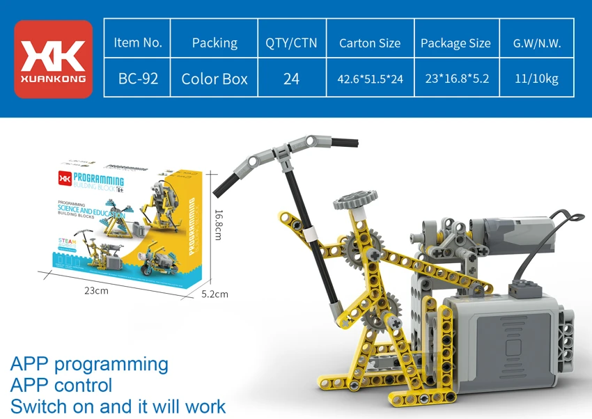 Pemrograman Blok Pendidikan<br/>- Digging Robot.<br/>(kotak tunggal)