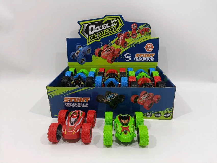 Dual Inertia Stunt Flip Double-Sided Car (12-Pack)