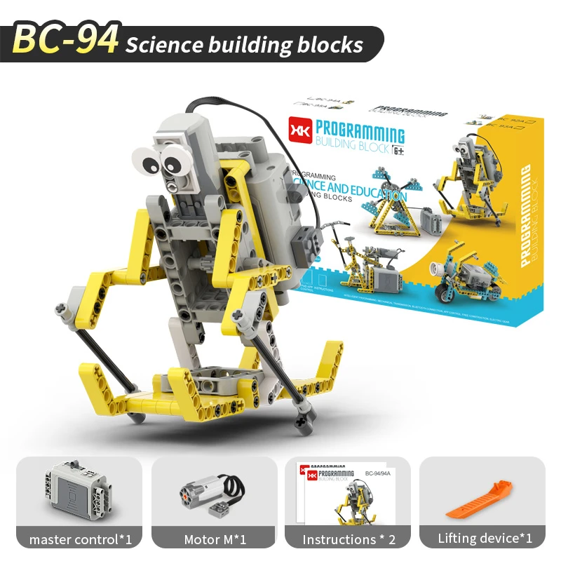 Pemrograman Blok Pendidikan<br/>Robot ski.<br/>(kotak tunggal)
