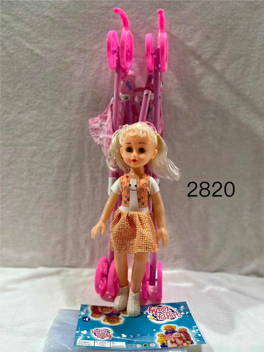 14-inch Doll with Large Plastic Car