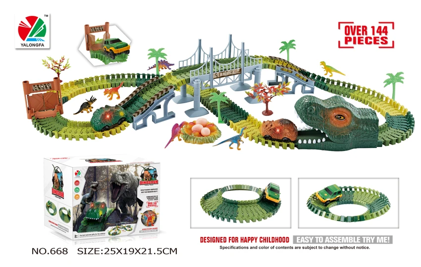 Dinosaur Electric Track with 2 Cars