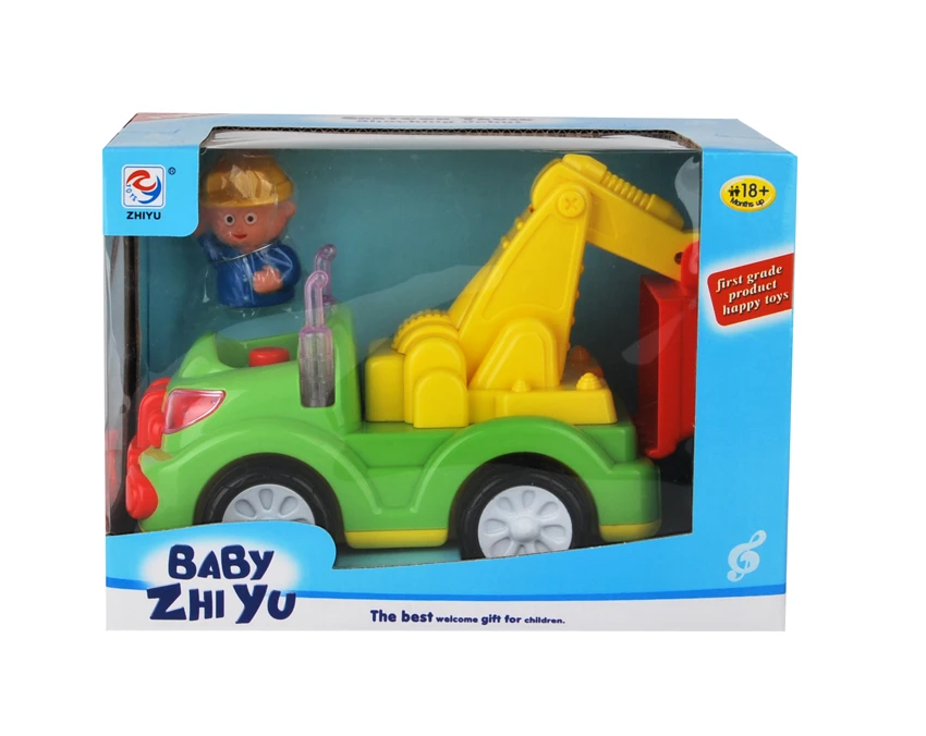 Cartoon Excavator Electric Car