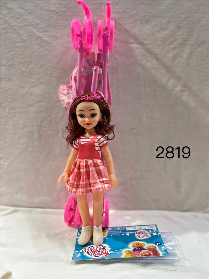 14-inch Doll with Large Plastic Car