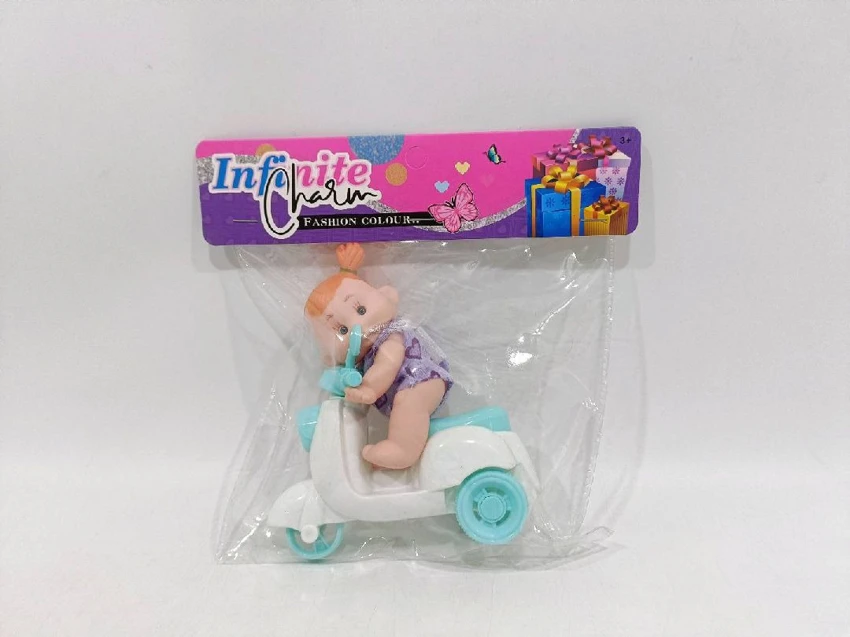5-inch Vinyl Fruit Doll with Motorcycle