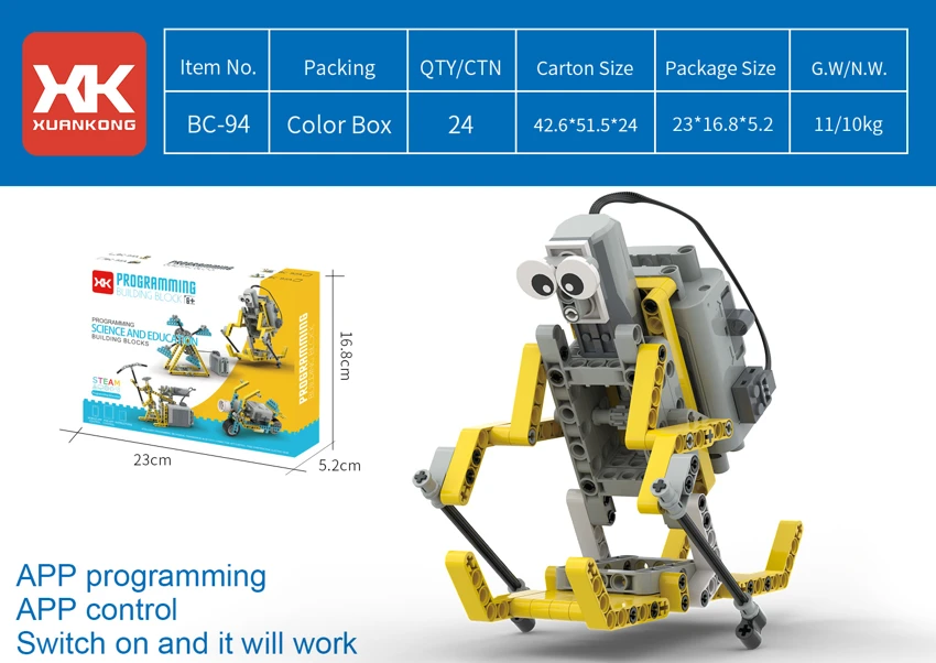 Pemrograman Blok Pendidikan<br/>Robot ski.<br/>(kotak tunggal)