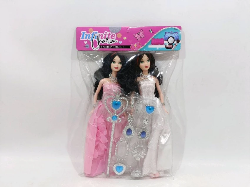 11-inch Full Skirt Barbie Doll with Blister Card 2-Pack