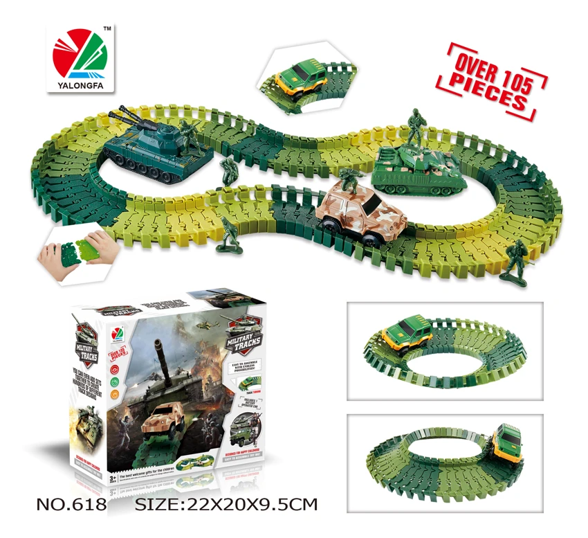 Military Electric Track with 1 Car