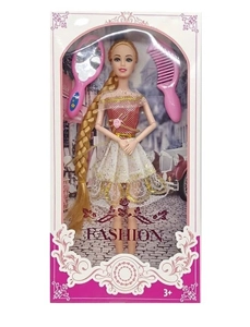 11.5-inch 9-joint solid body Barbie with dressing table accessories