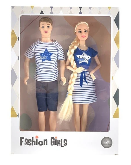 11.5-inch fashion summer outfit male and female mixed pack