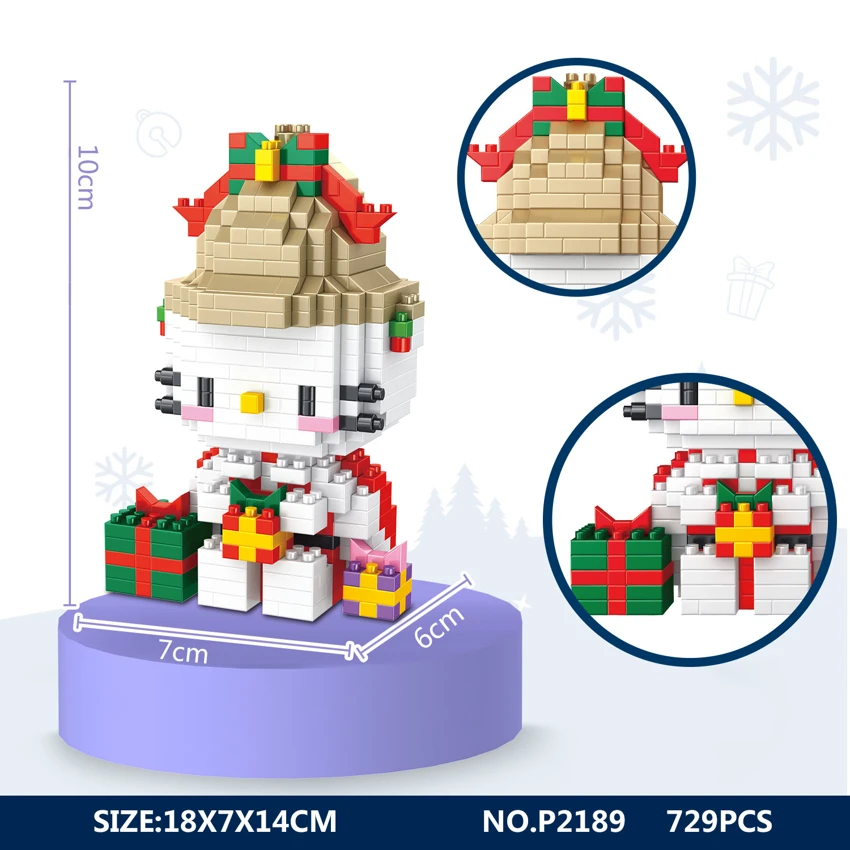Kotak Hadiah Bel Kucing KT (729PCS)