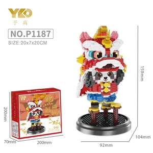 Panda Bangun - Panda Bangun Singa Bangun
(1235PCS)