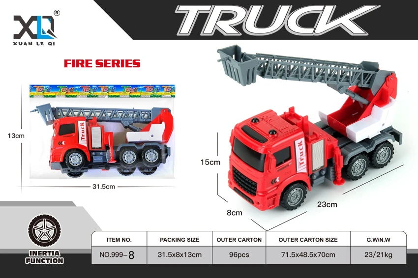 European Cab: Fire Ladder Truck