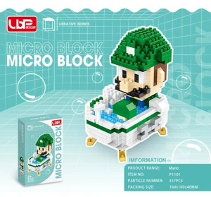 Tab mandi hijau mario (357pcs)