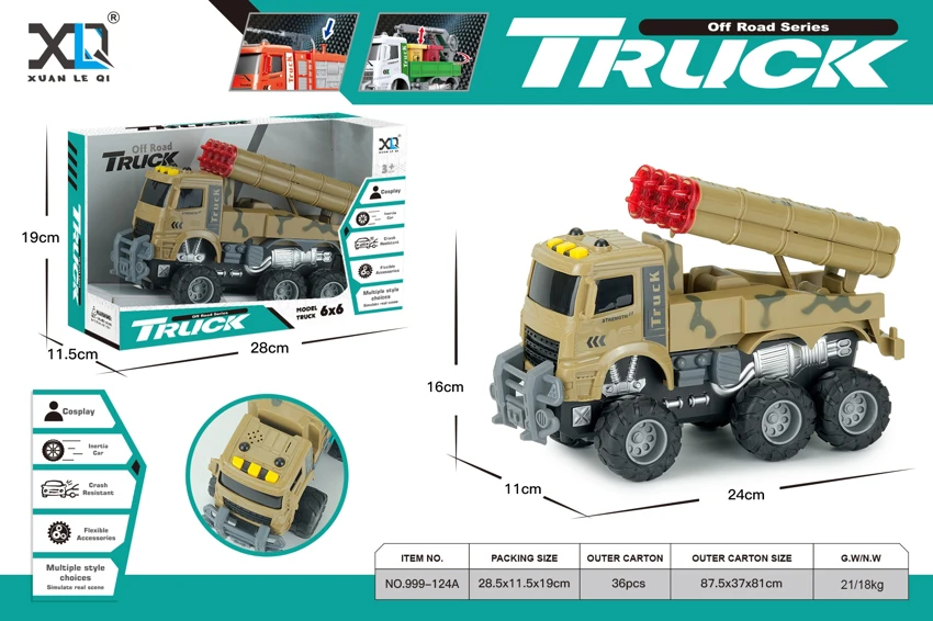 Military Anti-aircraft Gun Truck (Sound & Light)