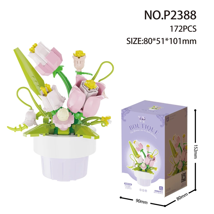 Potted Plant - Budding Blossom (172PCS)