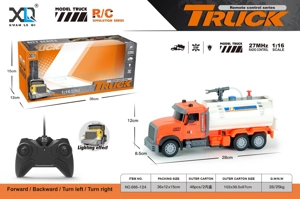 American Style: Orange Water Sprinkler Truck (Water Spraying)