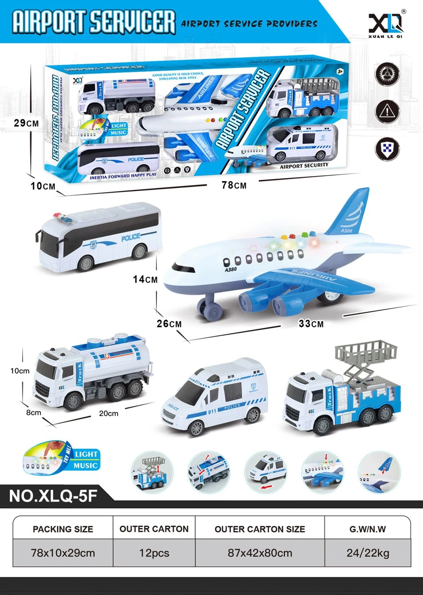 5-piece Airport Set (Airliner with Sound & Light)