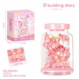 Satu tirai mimpi (dengan botol kaca + lampu) 433PCS