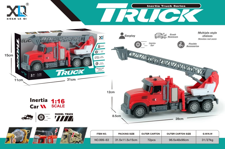 American Cab: Grey Fire Ladder Truck