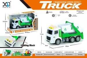 European Cab: Arm Lift Garbage Truck (Sound & Light)