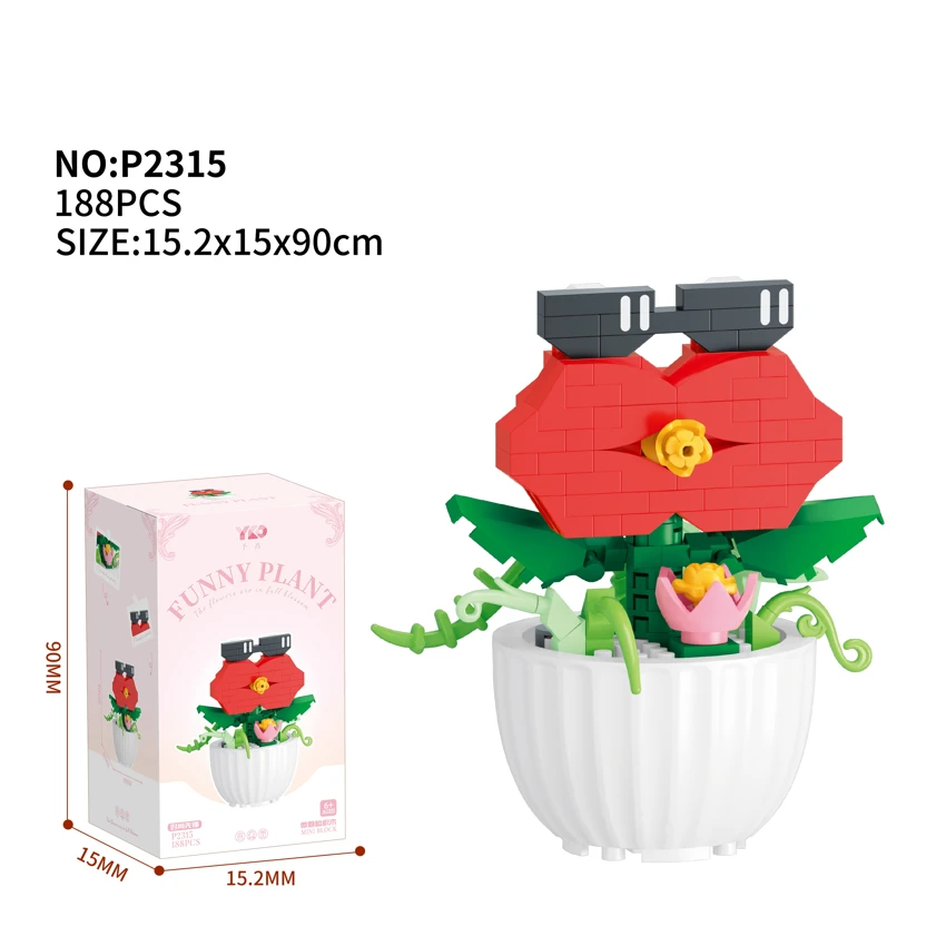 Funny Potted Flower - Fashion Pioneer (188PCS)