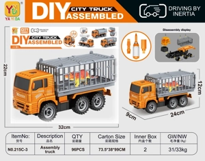 DIY Inertia Disassemble Dinosaur Carrier Truck