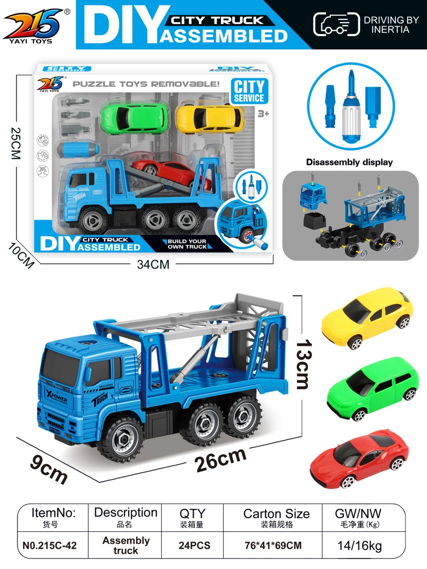 DIY Inertia Disassemble Rescue Car