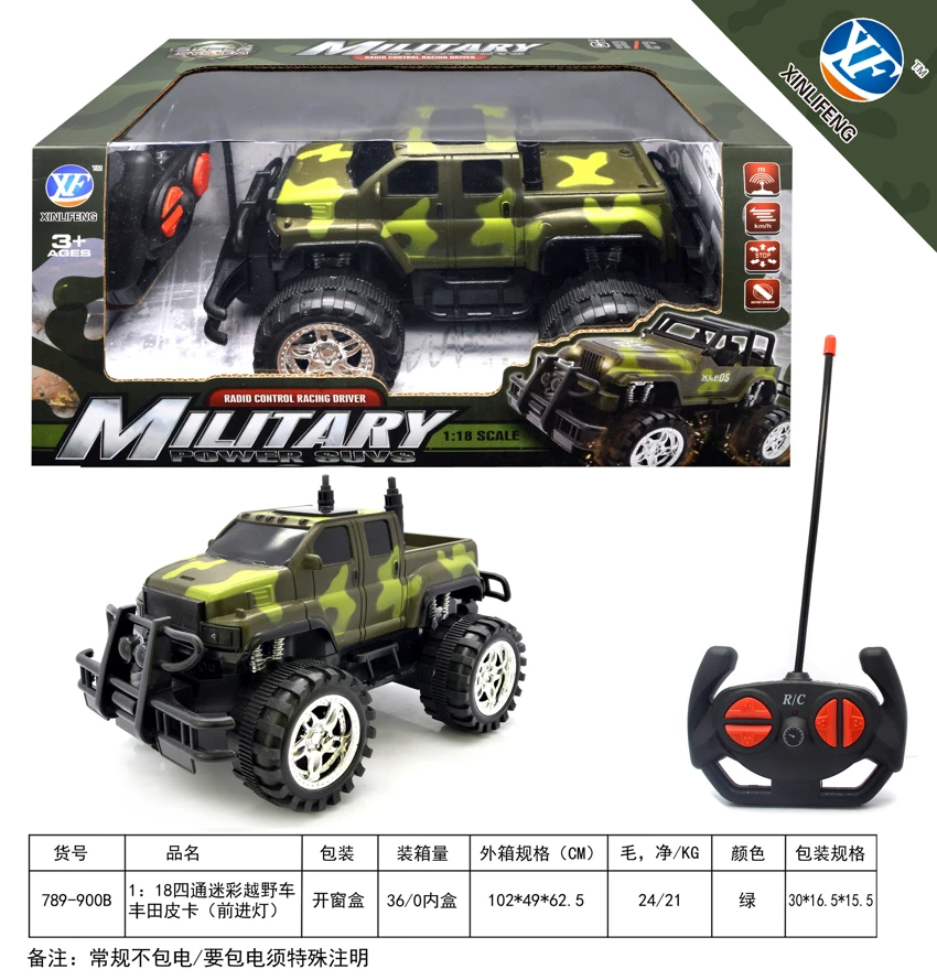 1:18 รถออฟโรดพราง<br/>รถกระบะโตโยต้า (ไฟหน้า)