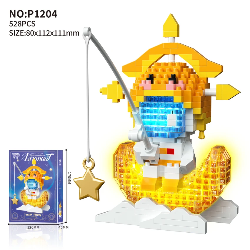 Angkasawan Fishing Star (528 PCS) dengan lampu Tanda-tanda Sagitarius