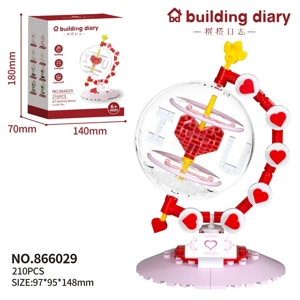 Globe · Red Heart (210PCS)