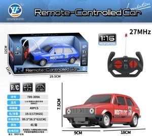 1:16 Kereta golf Volkswagen empat tempat (lampu hadapan)