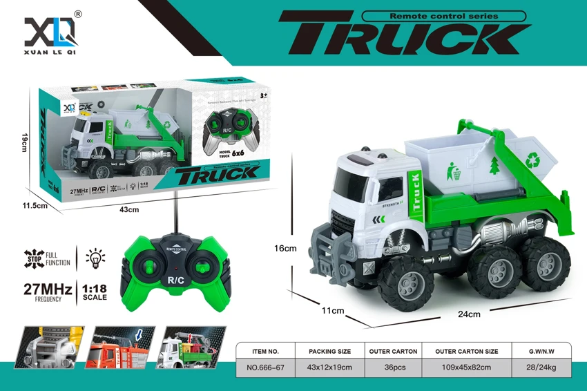 Big Off-road Wheel: Arm Lift Garbage Truck