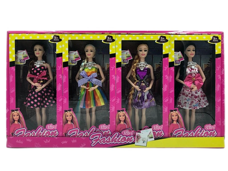 High-end 11.5 inci tubuh padat 9 sendi mode rok pendek Barbie tali kalung 8PCS