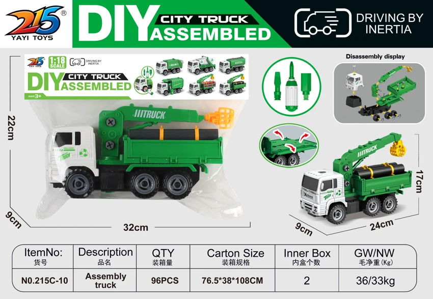 DIY Inertia Removing and Loading Water Pipe Truck DIY Inertia Removing and Loading Water Pipe Truck