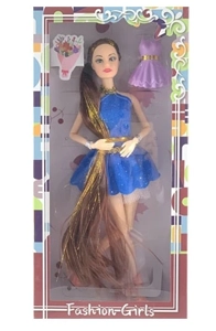 11.5 11 inci sendi badan panjang gaun Barbie tali pinggang pakaian