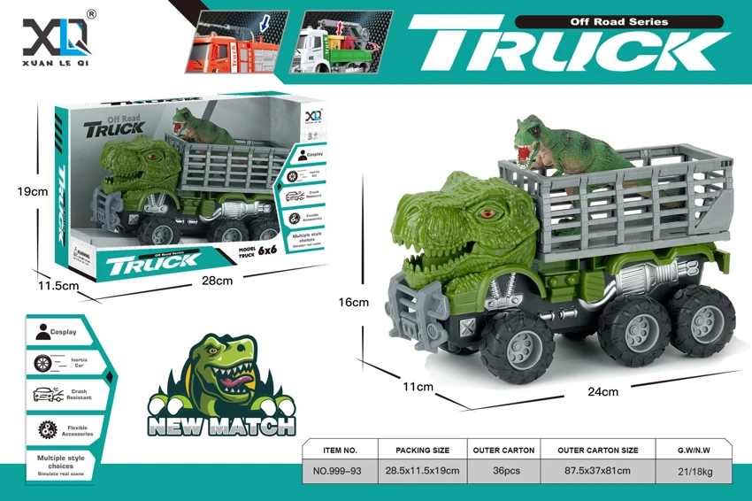 Dinosaur Fence Truck with Dinosaur Figure