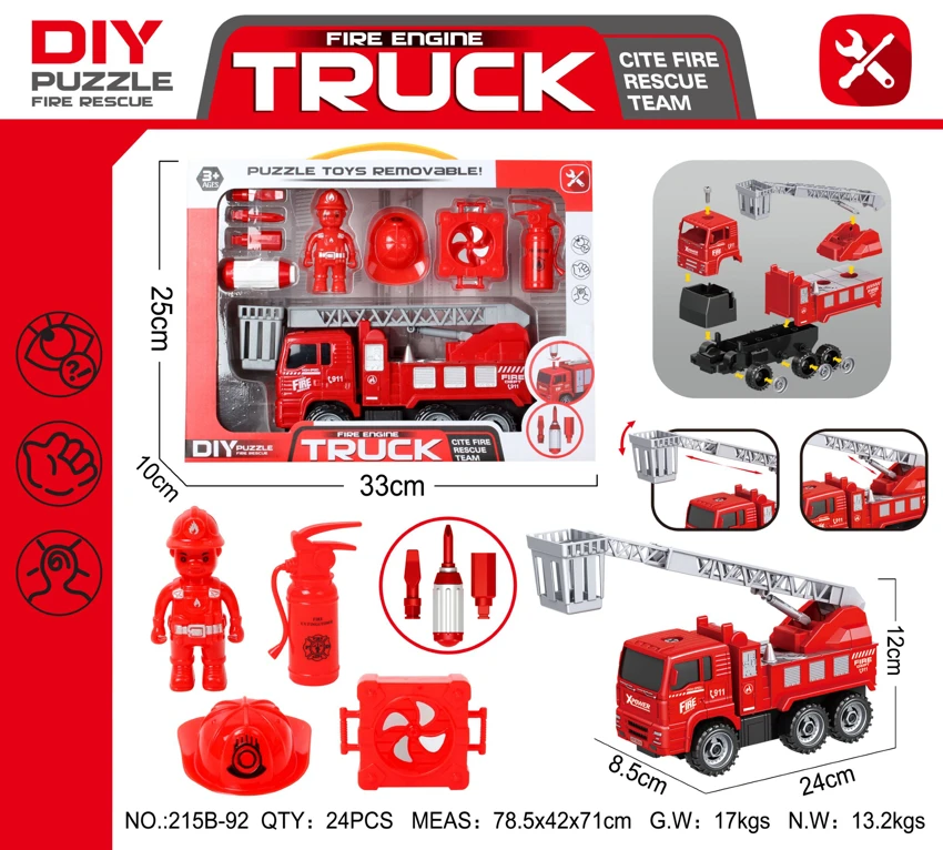 DIY Disassemble Inertia Fire Truck